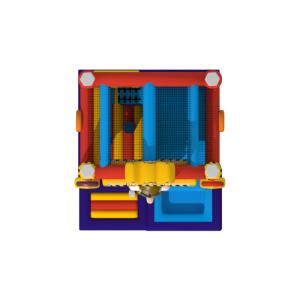 Classic European 4x4.5x3.5m Inflatable Jumping Castle With Slide