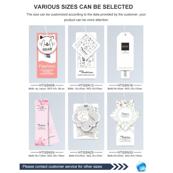 Eco Friendly Gift Kraft Paperboard Personalized Hang Tag CMYK 4C