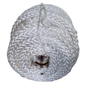 8 Strand Braided Polyester Mooring Rope Used For Ship Hawser Polyester With Coil