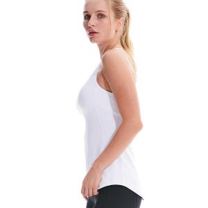 Knitted Longline Sports Bra High Impact Breathable Crisscross Athletic