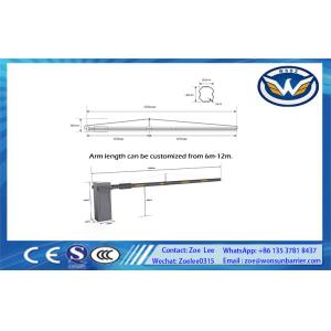 10m Long Arm Barrier Gate Wind Resistance Barrier Carbon Fiber