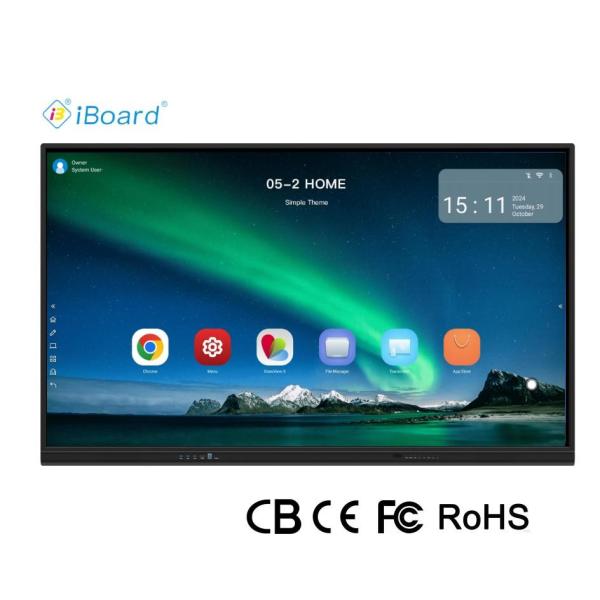 Buy CIboard 65 Inch Smart TV Monitors Blackboard Interactive Flat Panel Touch Screen with All in One Computer of Meeting Equipment at wholesale prices