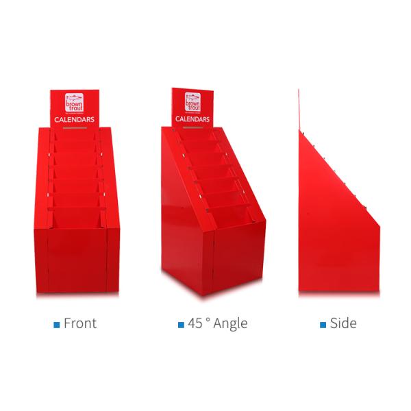 8 Shelves Cardboard Advertising Displays Full Color For Book/Strickers Promotion