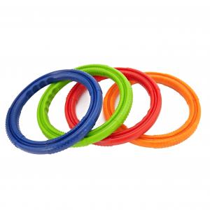 Quality Eco - Friendly Dog Chew Toys , Portable Puller Rings For Dogs TPE Material for sale