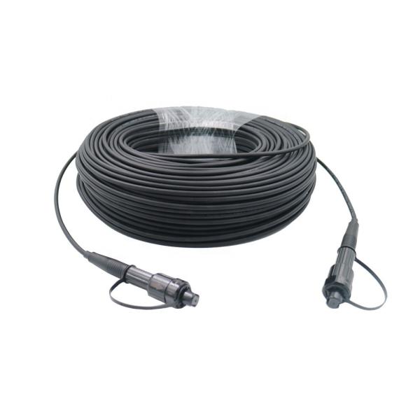 Pre Connectorized Ftth Fiber Optic Drop Cable 4.8mm With SC Connector