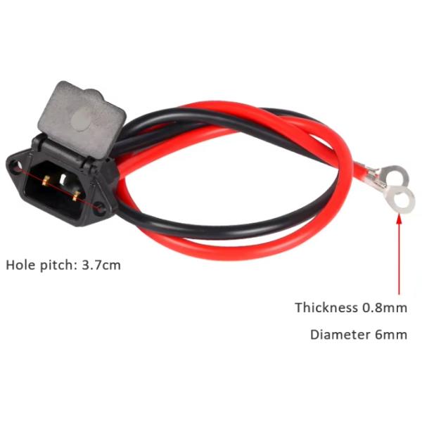75A Panel Mounted Socket Electric Vehicle Battery Replacement Male And Female AC Power Connector C13 C14 Socket