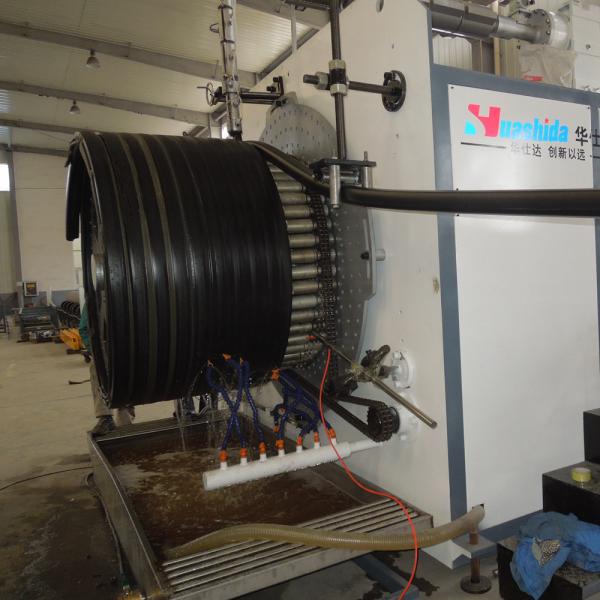 Buy HDPE Plastic Hollow Wall Spiral Pipe Extrusion Line at wholesale prices
