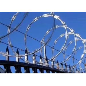 Galvanized Iron Wire CBT 65 Razor Wire , Constantino Razor Wire Long Life