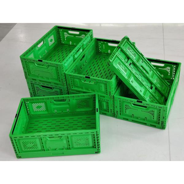 Injection Foldable Collapsible Plastic Crate Fruit And Vegetable Heavy Duty