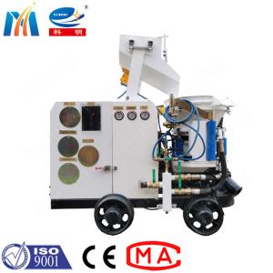 PYC6 Dry Shotcrete Machine 7.5kw Remote Control 500M Spraying