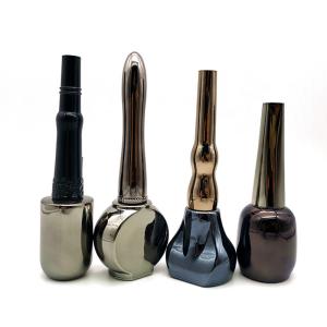 ISO Electroplating Fingernail Polish Containers Cylinder 10ml 12ml