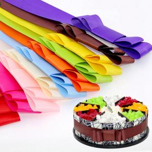 China 196 colors Self adhesive Cake Decorative Grosgrain Gift Ribbon bow on sale
