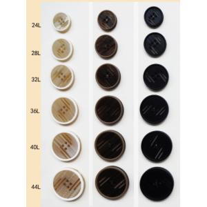 Fine edge resin brushed button with slot decorative for mink coat windbreaker