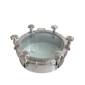 China Pressure Round Stainless Steel Manhole Cover 100mm Hight 3mm Thickness on sale
