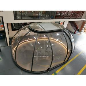 China Outdoor Clear Transparent Pc Large Aluminum Profile Dome Trade Show Tent For Camping on sale