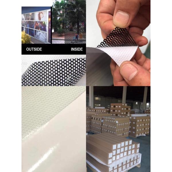 Monomeric PVC 140mic Perforated Vinyl Sticker One Way Vision Window Sticker