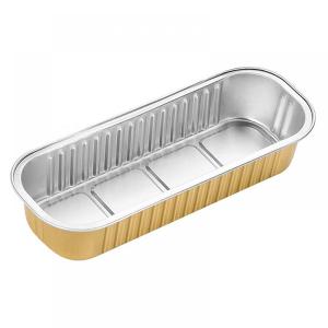 Aluminum Foil Food Container Rectangular Aluminum Bread Baking Foil Pan
