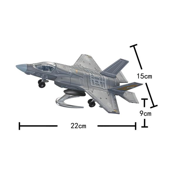 1:72 Scale F35 Stealth Fighter Model with Impressive 24.5 - inch Wingspan