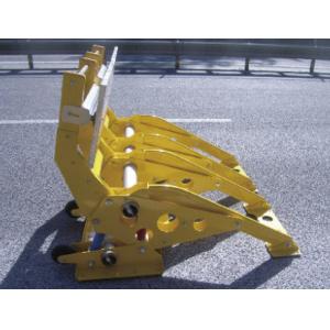 Yellow LED Arrow Bottom Rubber Anti Ram Barrier Removable