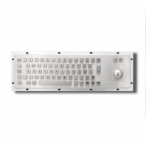 Industrial Stainless Steel Keyboard With Trackball 800 DPI Trackball Resolution