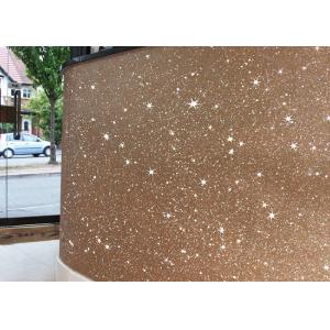 China 3 Chunky Glitter Wall Fabric , Glitter Material Wallpaper Shiny Stereoscopic on sale