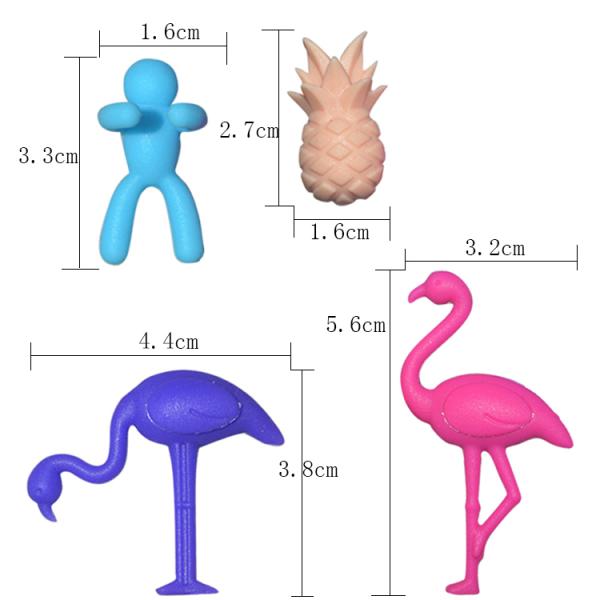 Animal Pattern Shape Silicone Wine Glass Charms Eco Friendly Customized Logo