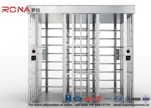 Quality Double Lane Security Controlled Turnstile Security Gates Rapid Identification for sale