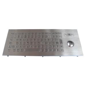 Vandal Proof Backlit Industrial Keyboard With Trackball IP67