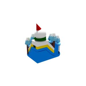 Inflatable Combos Christmas Inflatable Jump House Snowman Castle Bouncer Toys