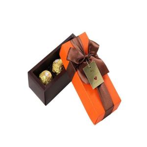 3pcs chocolate lid and base gift box Folding 6 pcs chocolate packaging box