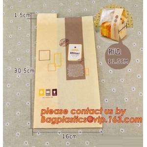 China supplier promotional custom coated bread/sandwich paper kraft bag with