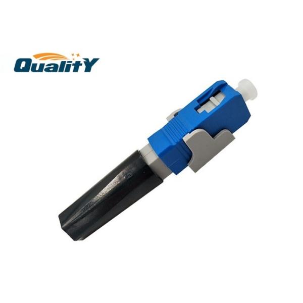 Optical Fiber V Groove Design / SC UPC Fiber Optic Quick Fast Connect 50mm, 60mm
