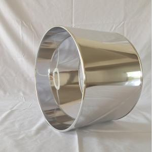 China Drum Polypropylene Lampshade 200mm Shinny Sliver Polished on sale