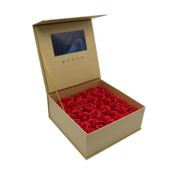 Presentation Marketing Greeting Gift Flower Jewelry Ring Lcd Screen video box