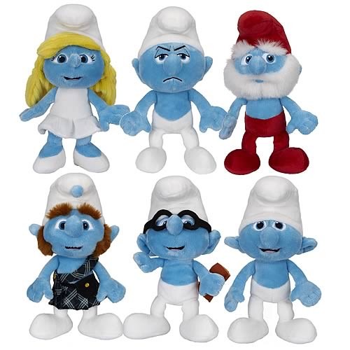Cute And Blue Smurf Stuffed Toy Cartoon Plush Toys For Promotion Gifts