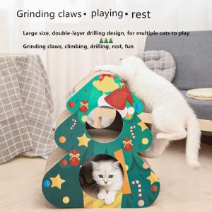 Odm Christmas Tree Cat Scratch Board Pet Chew Toys