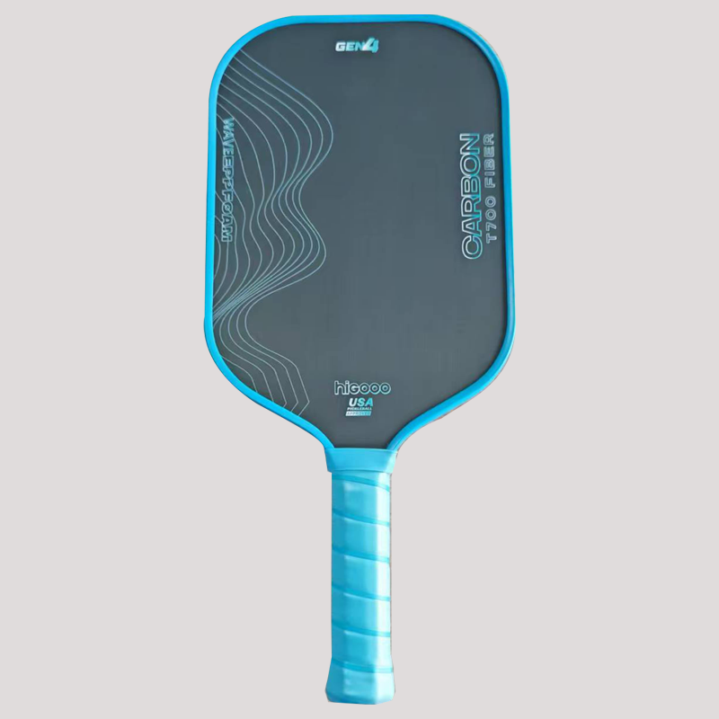 HIGOOO GEN4 Wave Foam Core Pickleball Paddle Trufoam 16mm Toray Carbon Fiber Pickleball Paddle Rough Surface Durable
