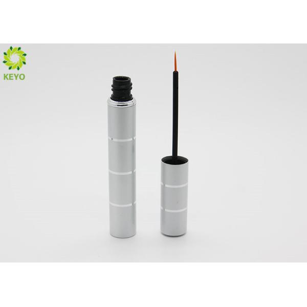 Cylindrical Aluminium Waterproof Eyeliner Pencil Silver Color With Applicator