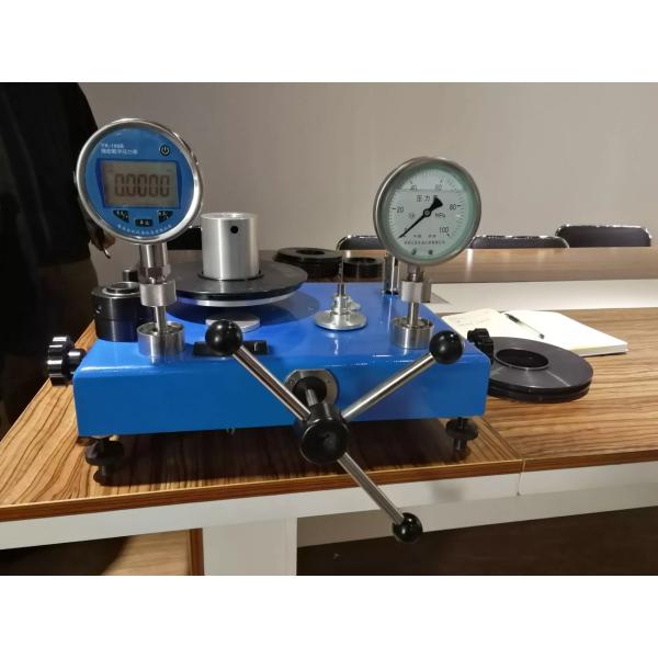 JY Hydraulic Dead Weight Tester Pressure Calibrator With Tungsten Carbide Piston