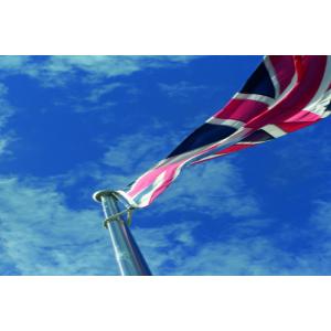 Eliminating Noise Advertising Flag Pole , Durable Stylish Commercial Flag Pole