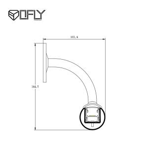 Waterproof Handrail LED Aluminum Profile Stainless Steel Profile Combined