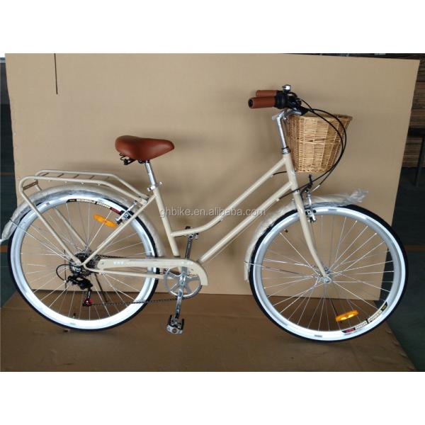 Blue Color 7 Speed Vintage Lady City Cruiser Bike Women Retro Bikes for City Living