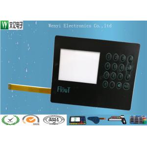 Quality Blue LCD Window Membrane Switch Keypad With 3M468 Back Adhesive Matte Finish for sale