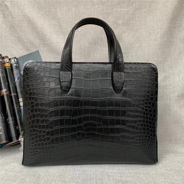 Authentic Crocodile Belly Skin Businessmen Passcoded Briefcase Handbag Genuine Alligator Leather Male Portfolio Purse