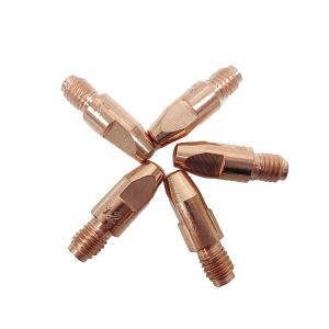 28mm Length M6 CRZR Material MIG Torch Contact Tip for Welding Consumables Design