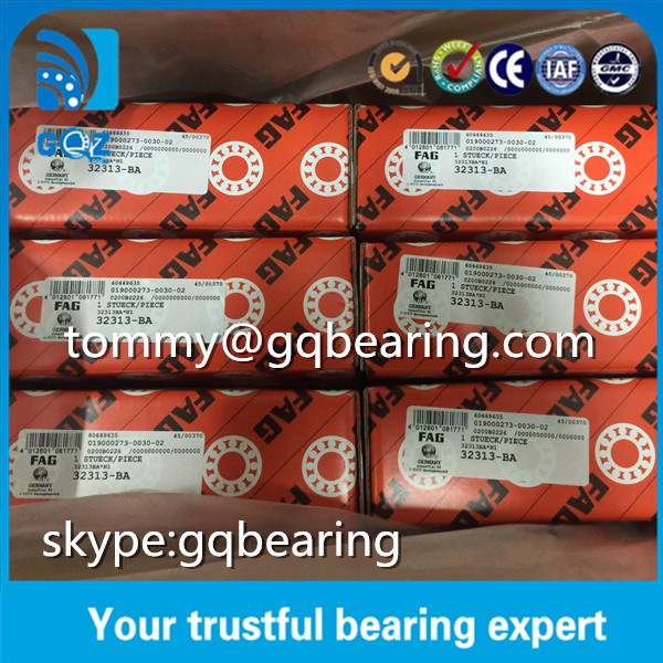 Steel Cage BA Conical degree FAG 32313-BA Tapered Roller Bearing High precision