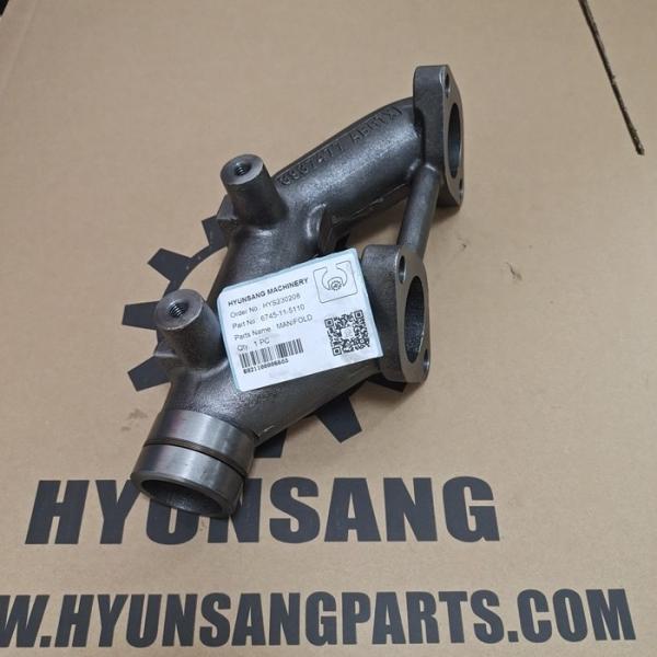 Excavator Parts Exhaust Manifold 6745-11-5110 6745115110 For PC300-8 PC350-8