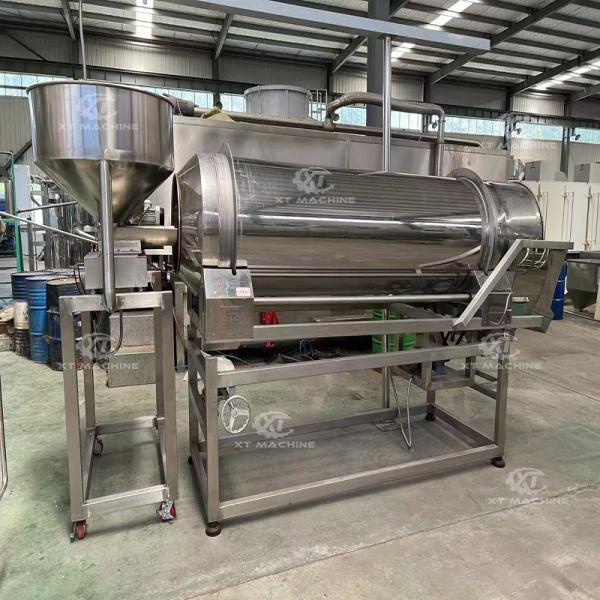 Double Drum Flavoring Machine 500kg/h S304 Stainless Steel