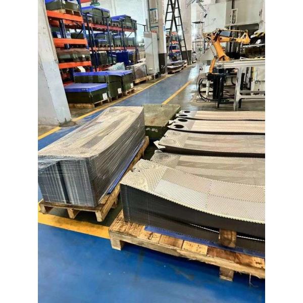 Buy 0.4mm Accessen Heat Exchanger Plate Powder Coating Regular Maintenance at wholesale prices