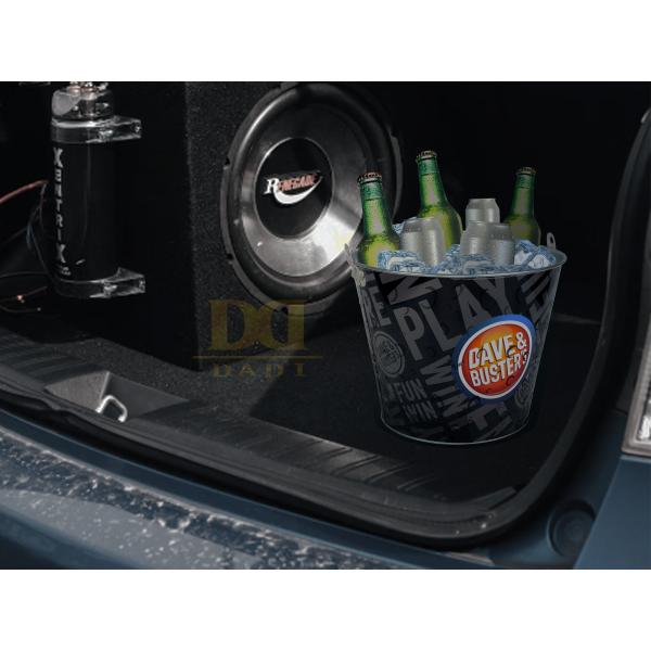 DADI 170 Oz 5L 10L Engraved Metal Ice Bucket Reusable Round Personalized Wine Bucket